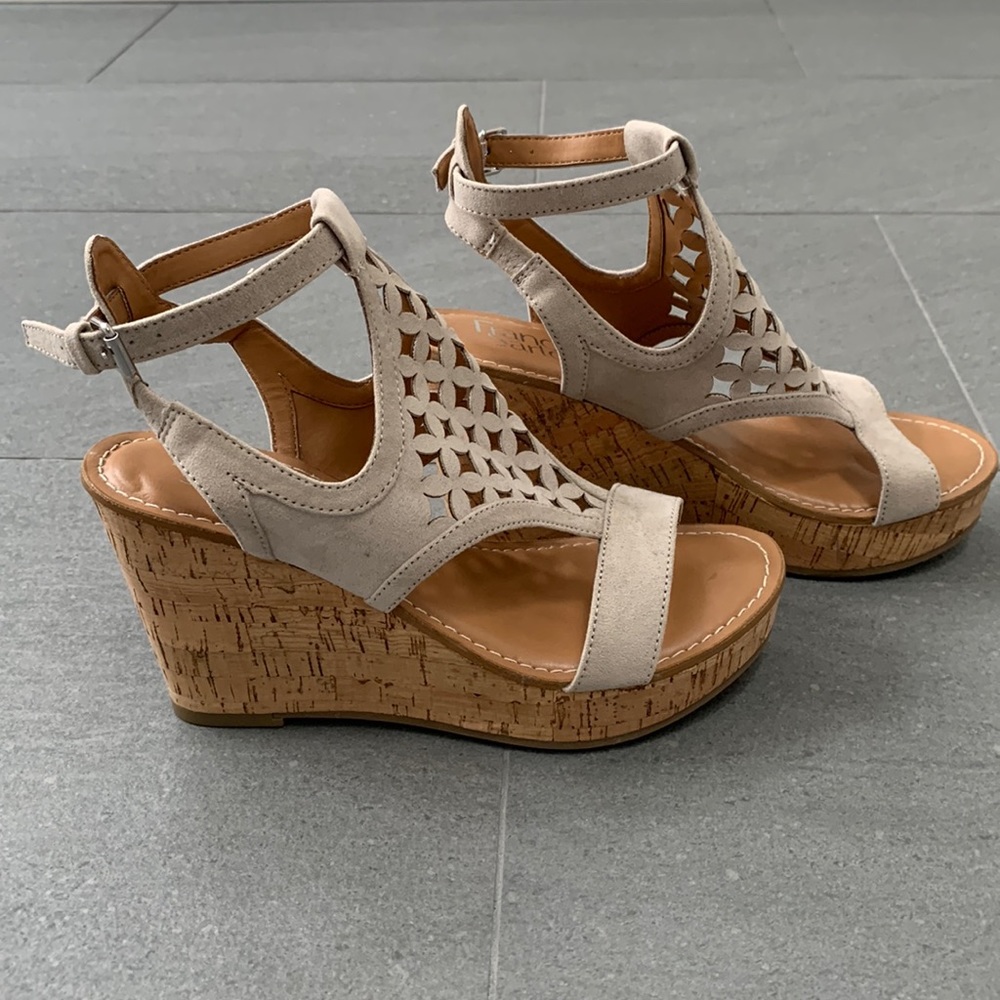 Franco Sarto Laser Cut Wedges